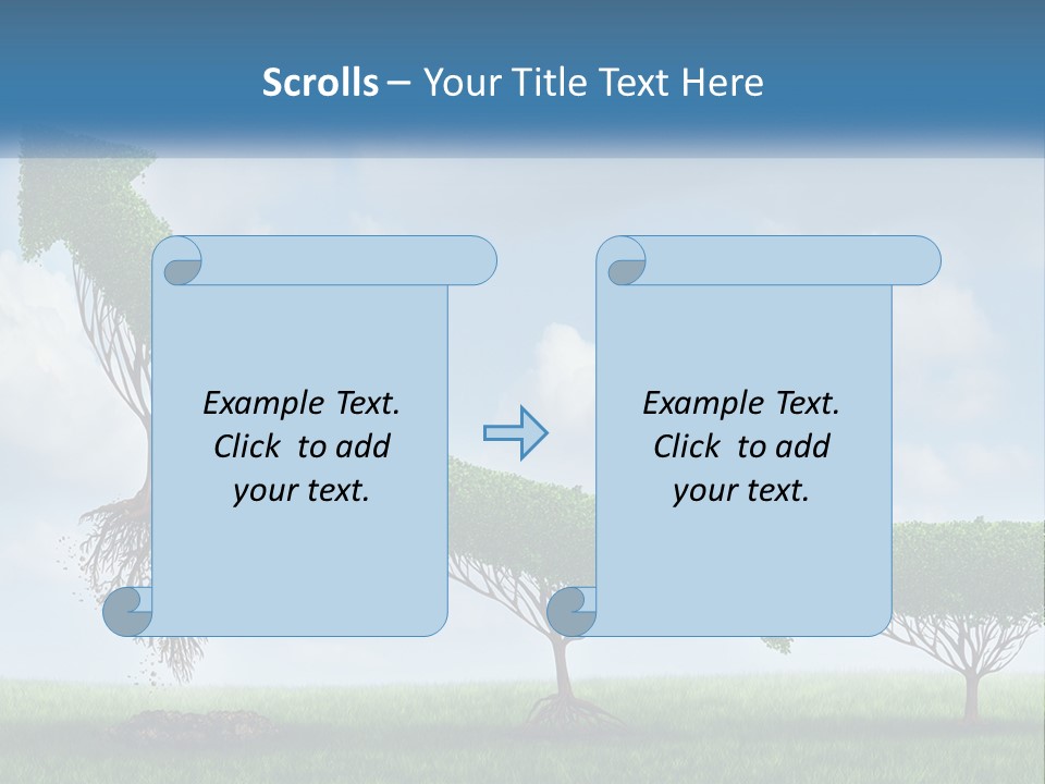 A Group Of Trees With A Sky Background PowerPoint Template