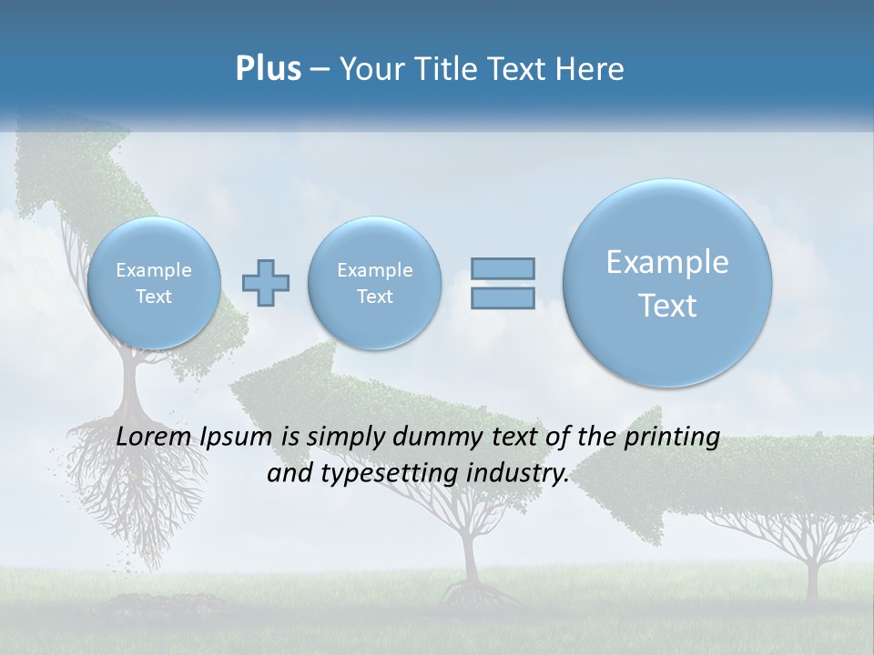 A Group Of Trees With A Sky Background PowerPoint Template