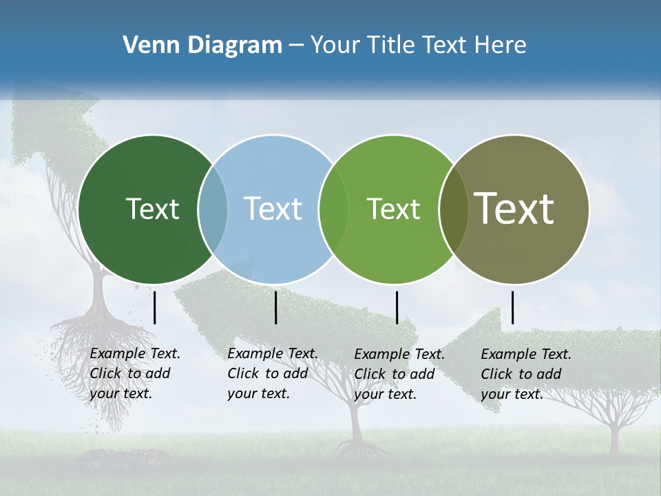 A Group Of Trees With A Sky Background PowerPoint Template
