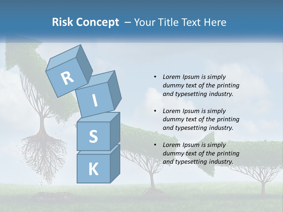 A Group Of Trees With A Sky Background PowerPoint Template