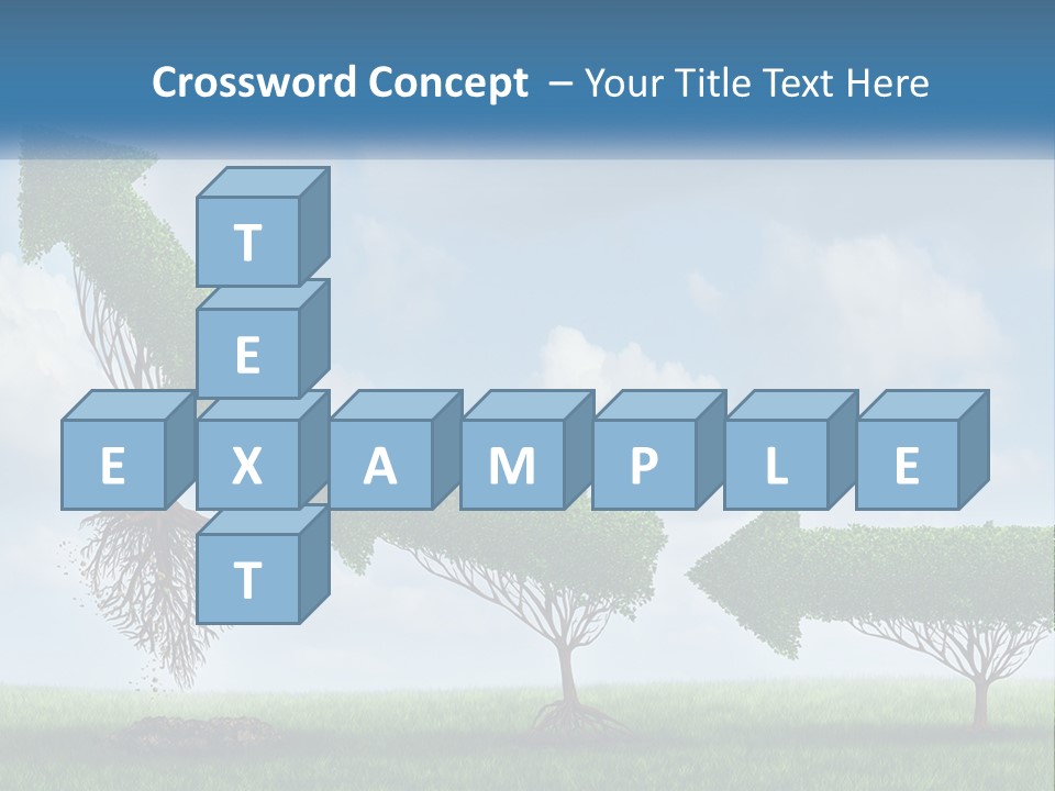 A Group Of Trees With A Sky Background PowerPoint Template