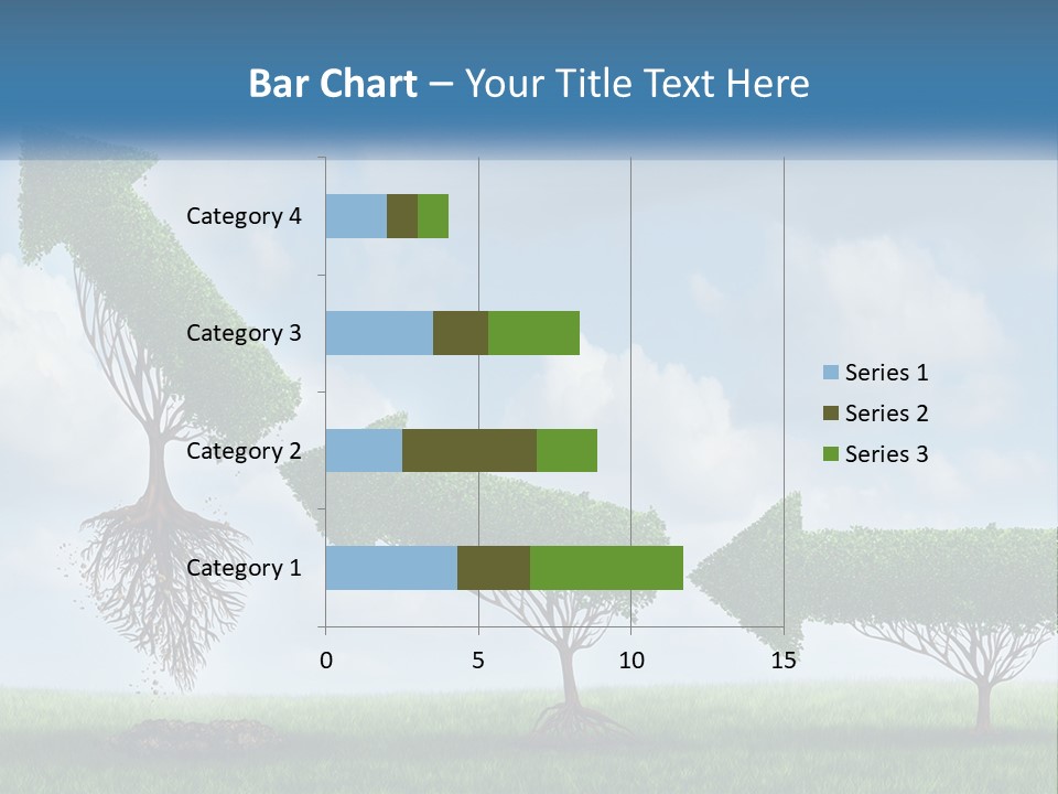 A Group Of Trees With A Sky Background PowerPoint Template