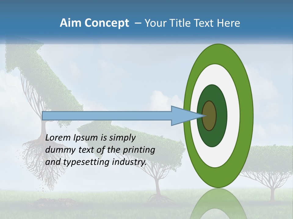 A Group Of Trees With A Sky Background PowerPoint Template