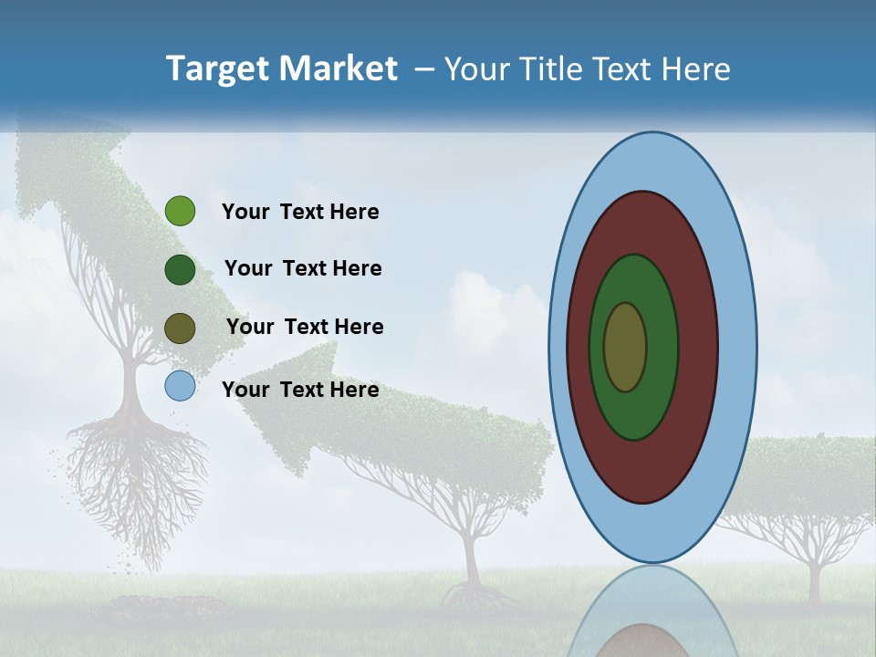 A Group Of Trees With A Sky Background PowerPoint Template