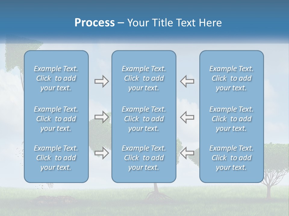 A Group Of Trees With A Sky Background PowerPoint Template