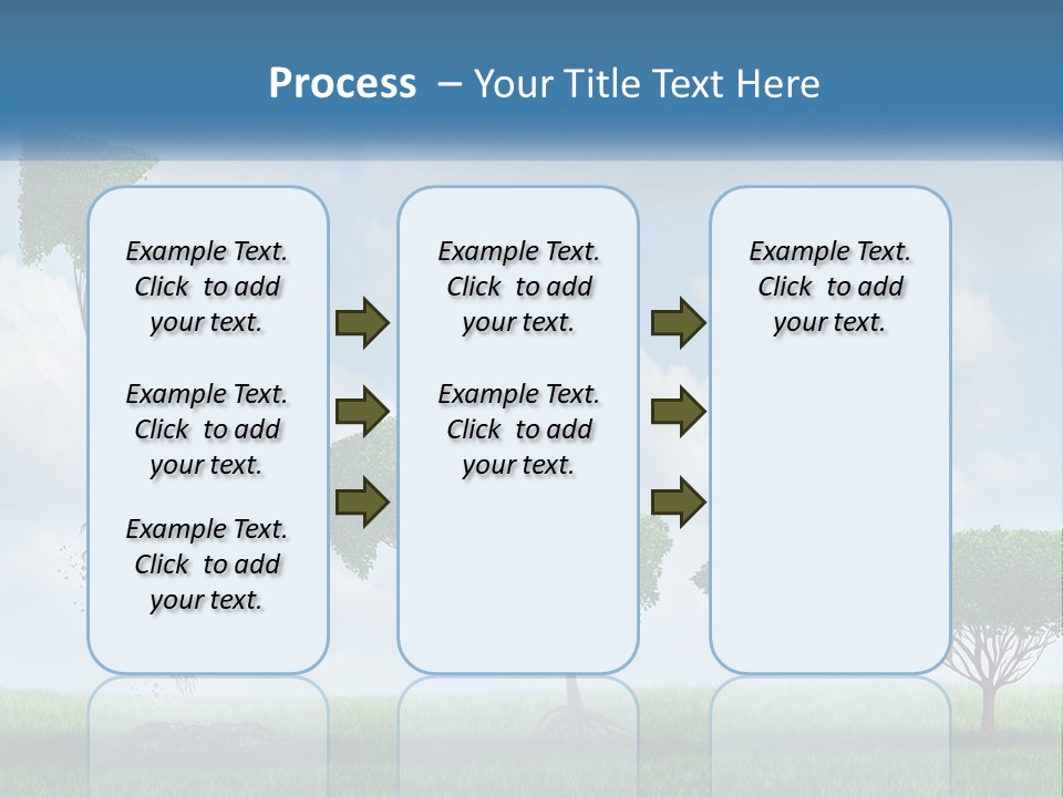 A Group Of Trees With A Sky Background PowerPoint Template