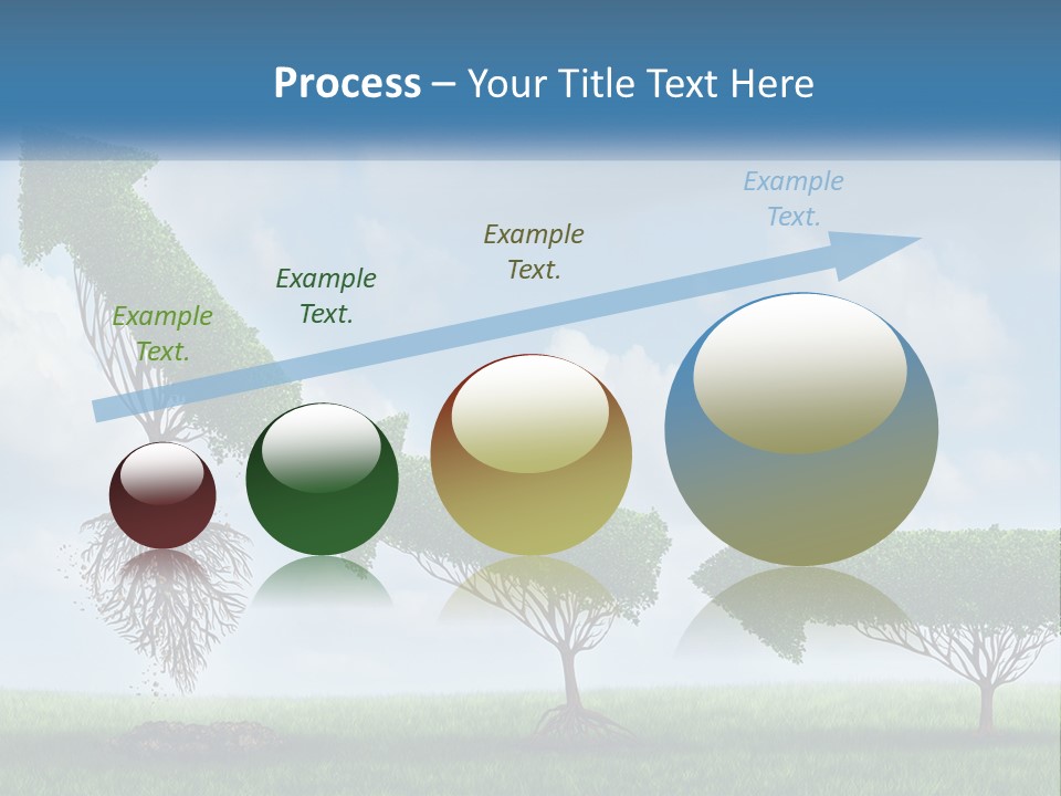 A Group Of Trees With A Sky Background PowerPoint Template