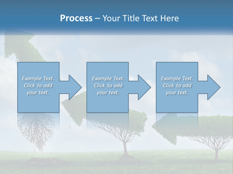 A Group Of Trees With A Sky Background PowerPoint Template