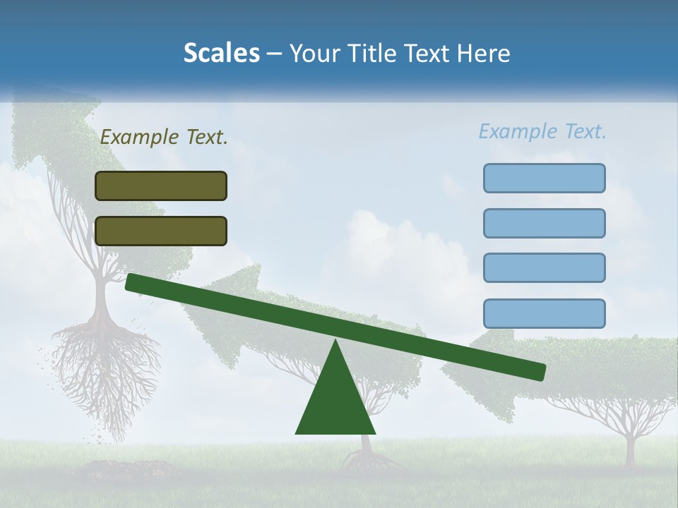 A Group Of Trees With A Sky Background PowerPoint Template