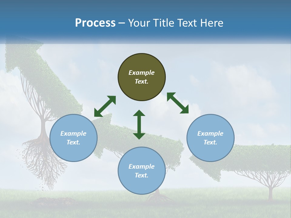 A Group Of Trees With A Sky Background PowerPoint Template