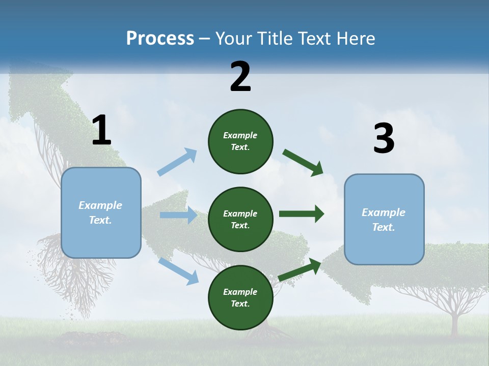 A Group Of Trees With A Sky Background PowerPoint Template