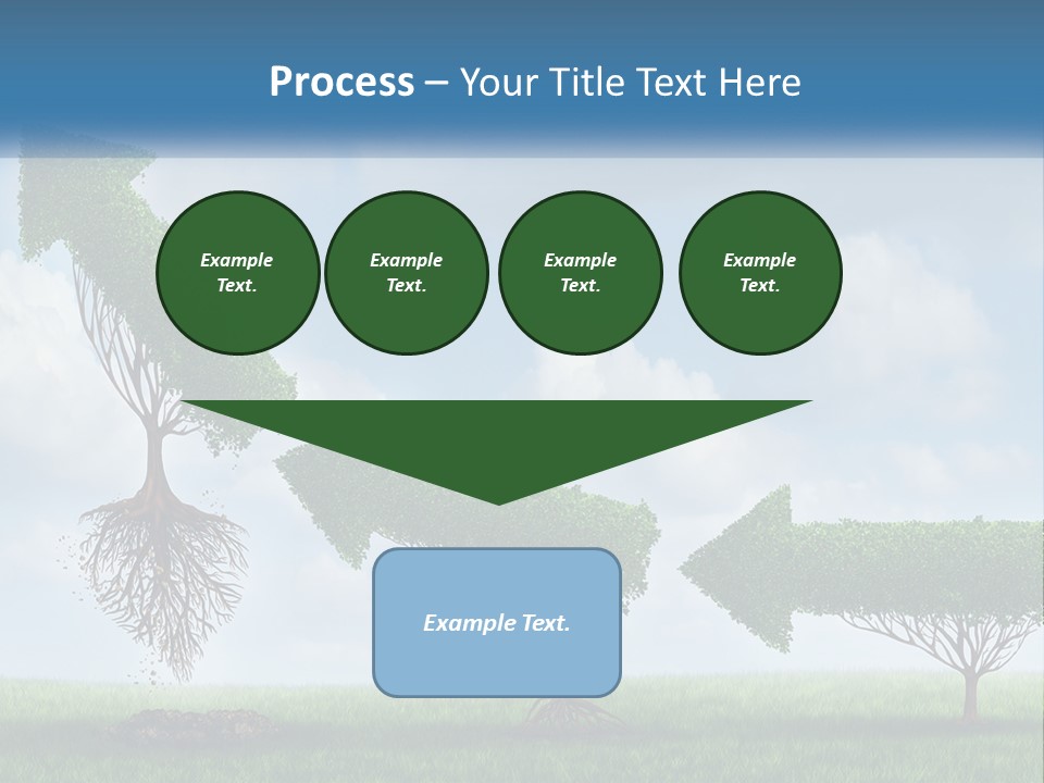 A Group Of Trees With A Sky Background PowerPoint Template