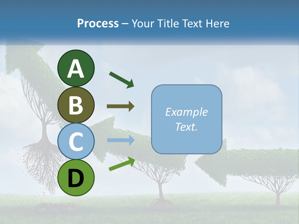 A Group Of Trees With A Sky Background PowerPoint Template