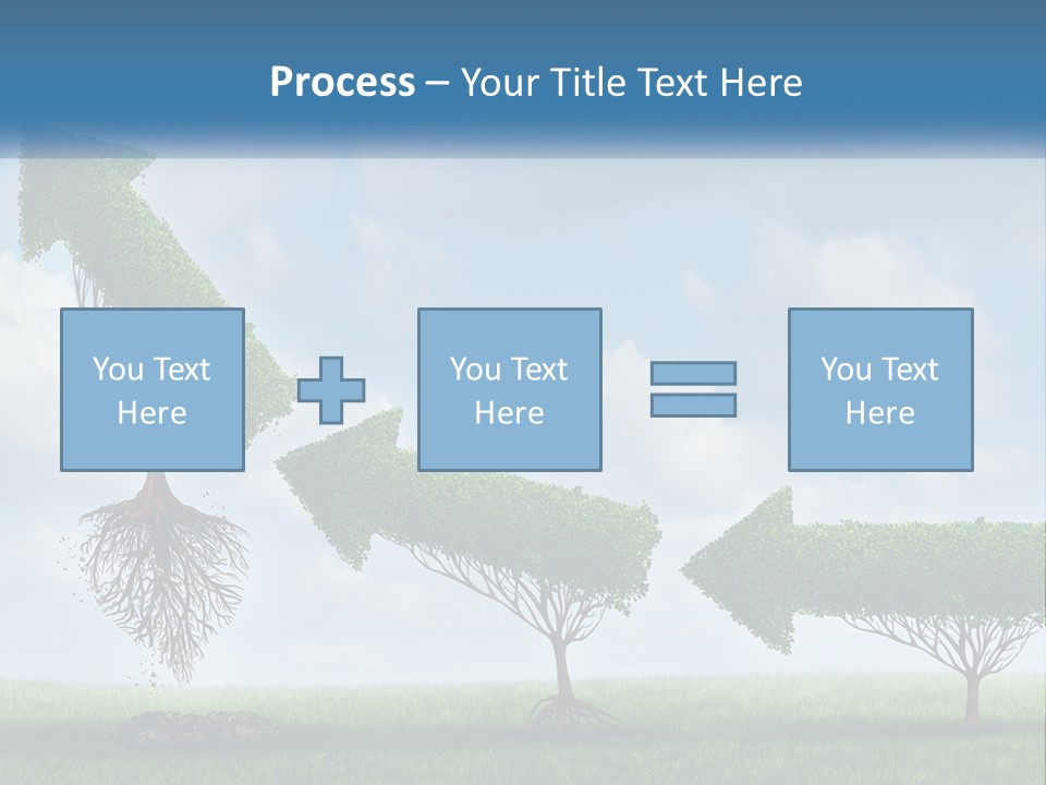 A Group Of Trees With A Sky Background PowerPoint Template