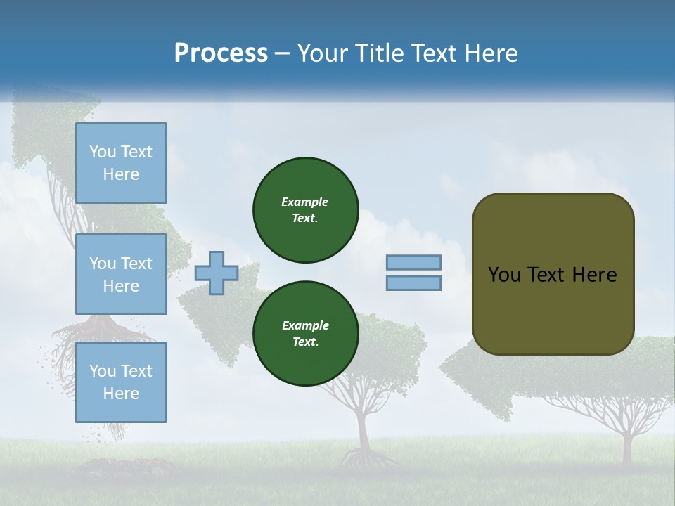 A Group Of Trees With A Sky Background PowerPoint Template