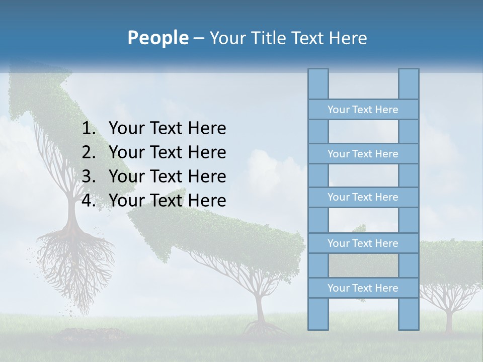 A Group Of Trees With A Sky Background PowerPoint Template