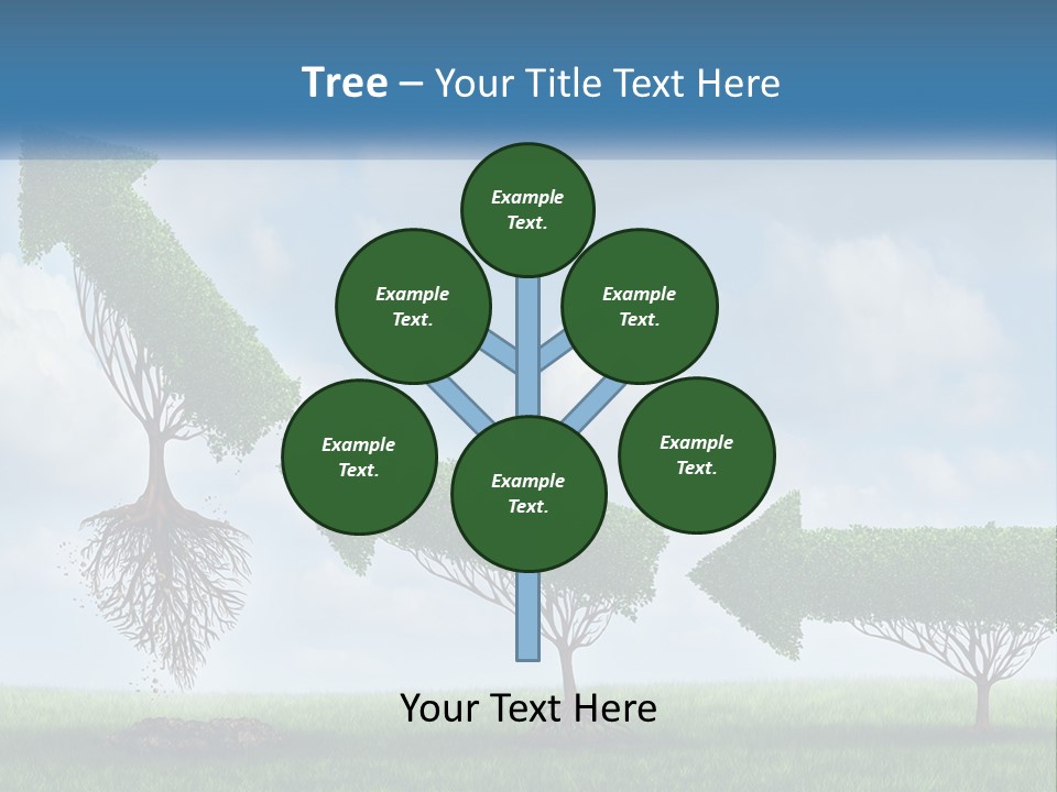 A Group Of Trees With A Sky Background PowerPoint Template