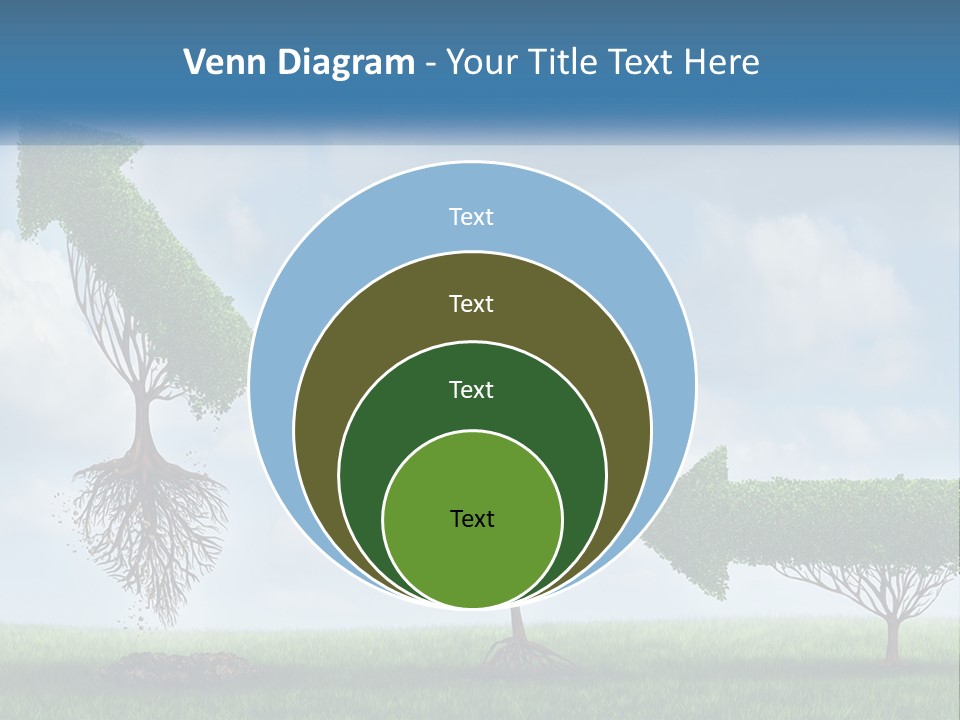 A Group Of Trees With A Sky Background PowerPoint Template