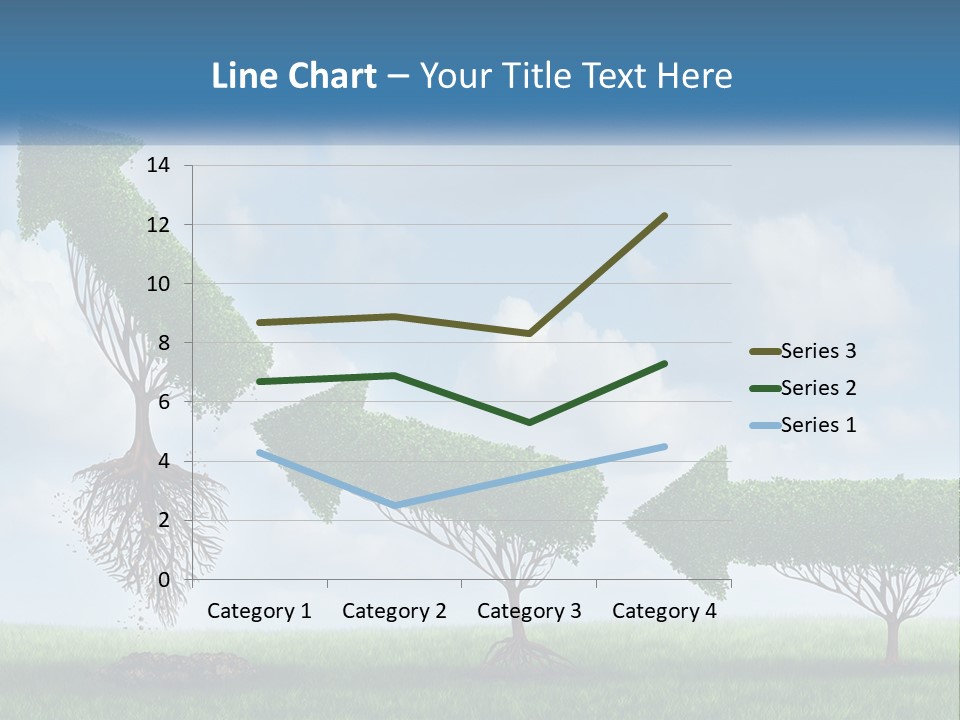 A Group Of Trees With A Sky Background PowerPoint Template