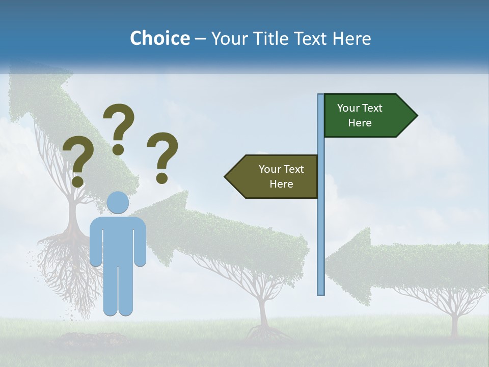 A Group Of Trees With A Sky Background PowerPoint Template