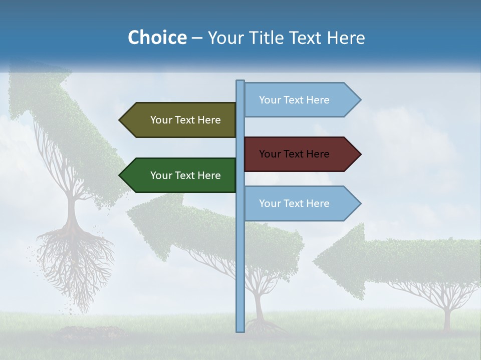 A Group Of Trees With A Sky Background PowerPoint Template