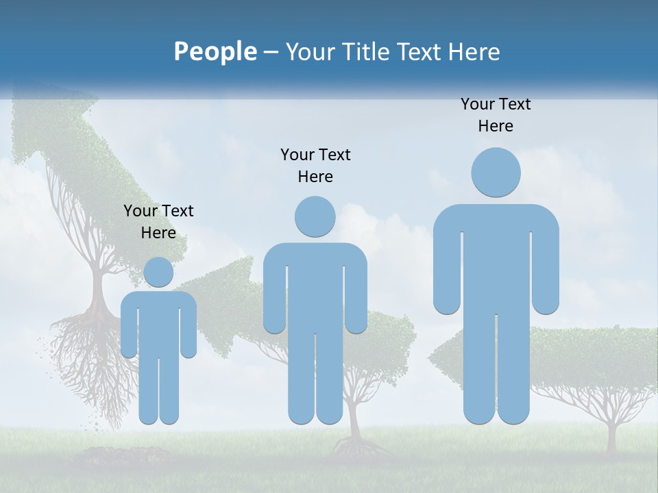 A Group Of Trees With A Sky Background PowerPoint Template