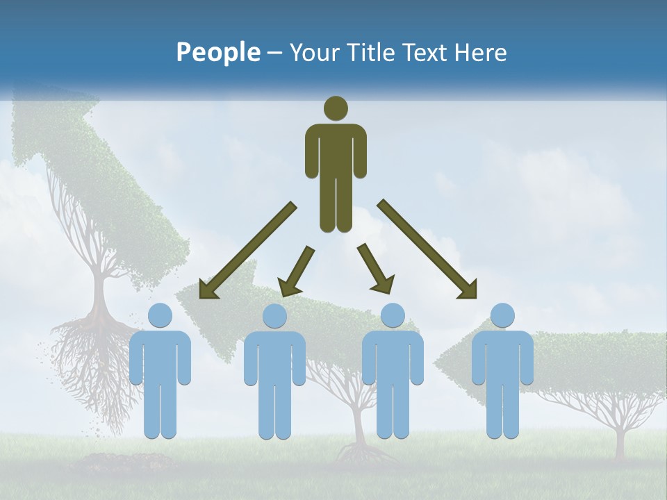 A Group Of Trees With A Sky Background PowerPoint Template
