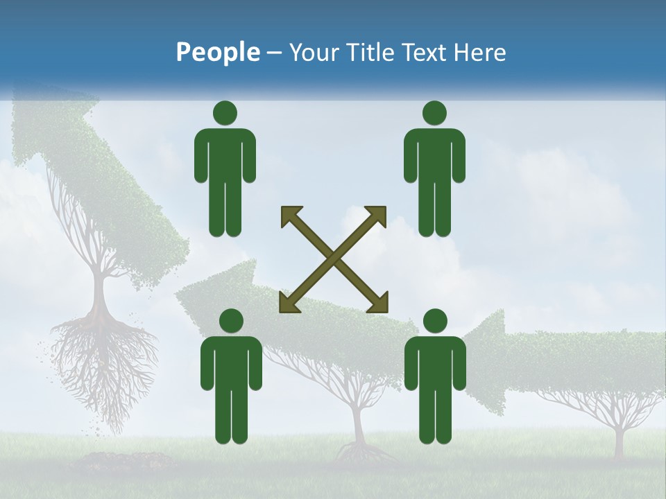 A Group Of Trees With A Sky Background PowerPoint Template