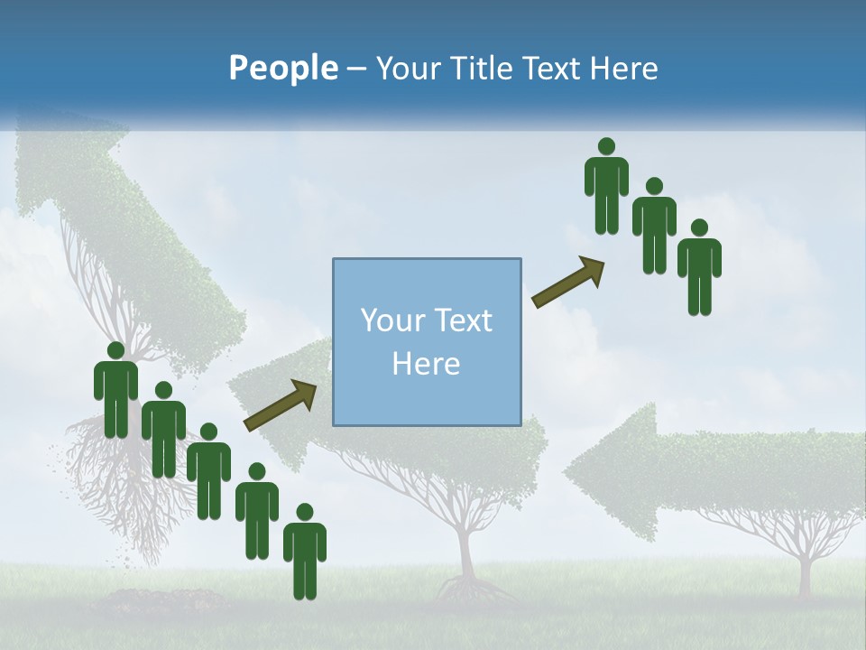 A Group Of Trees With A Sky Background PowerPoint Template
