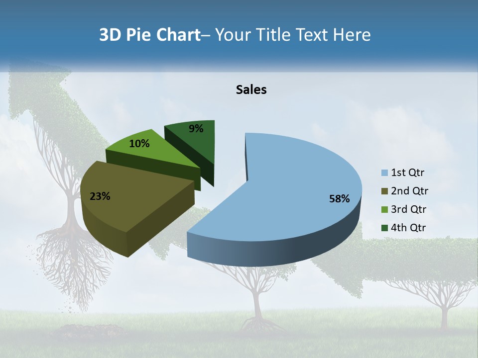 A Group Of Trees With A Sky Background PowerPoint Template