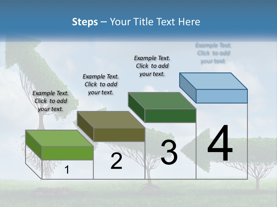 A Group Of Trees With A Sky Background PowerPoint Template