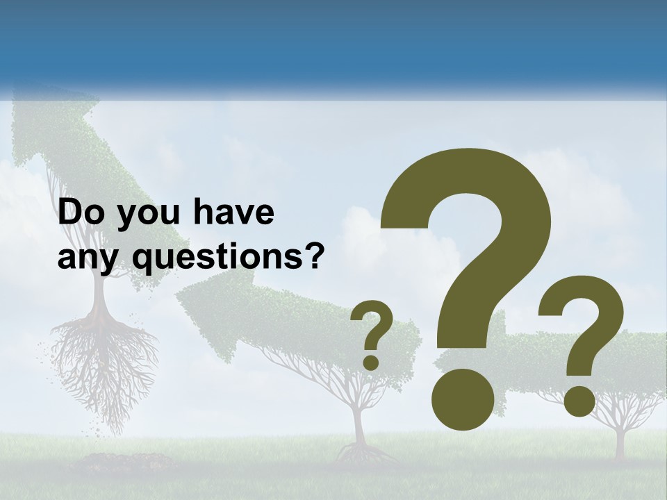 A Group Of Trees With A Sky Background PowerPoint Template