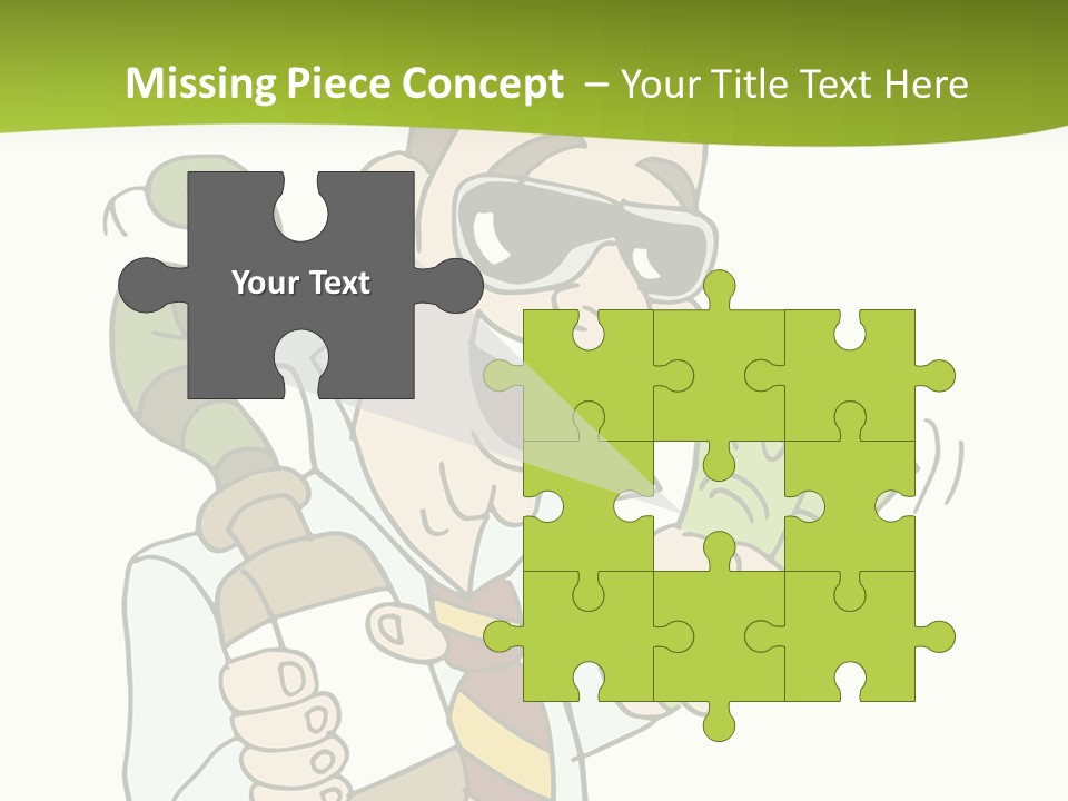 A Man In A Tie Holding Money And A Snake PowerPoint Template