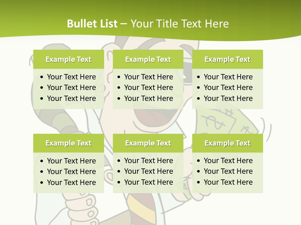 A Man In A Tie Holding Money And A Snake PowerPoint Template