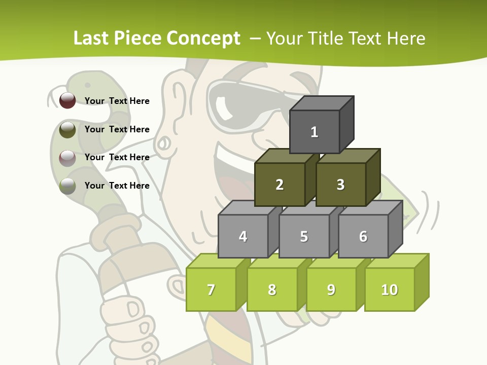 A Man In A Tie Holding Money And A Snake PowerPoint Template