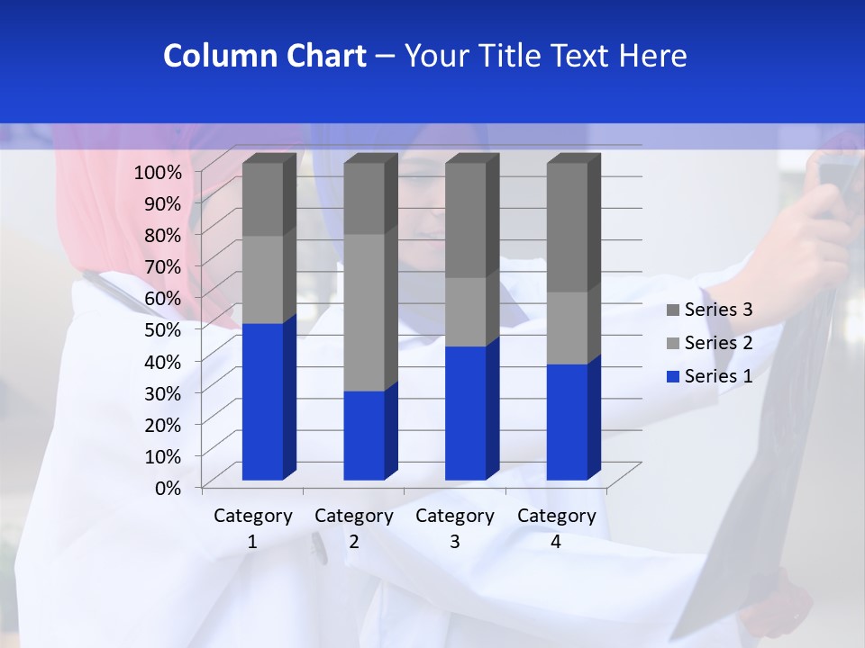 Two Women In Hijabs Are Looking At Something PowerPoint Template