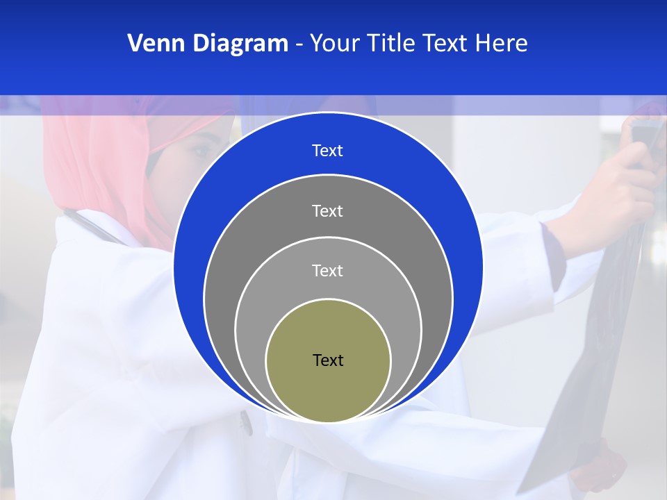 Two Women In Hijabs Are Looking At Something PowerPoint Template