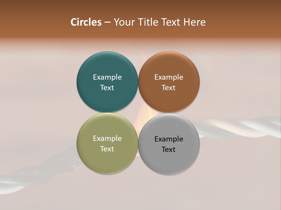 A Rope With A Fire On Top Of It PowerPoint Template