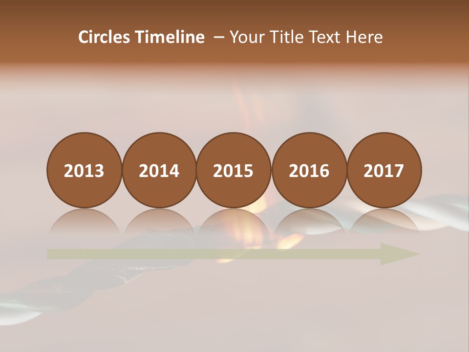 A Rope With A Fire On Top Of It PowerPoint Template