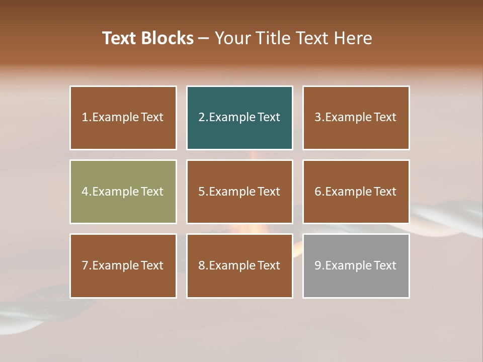 A Rope With A Fire On Top Of It PowerPoint Template