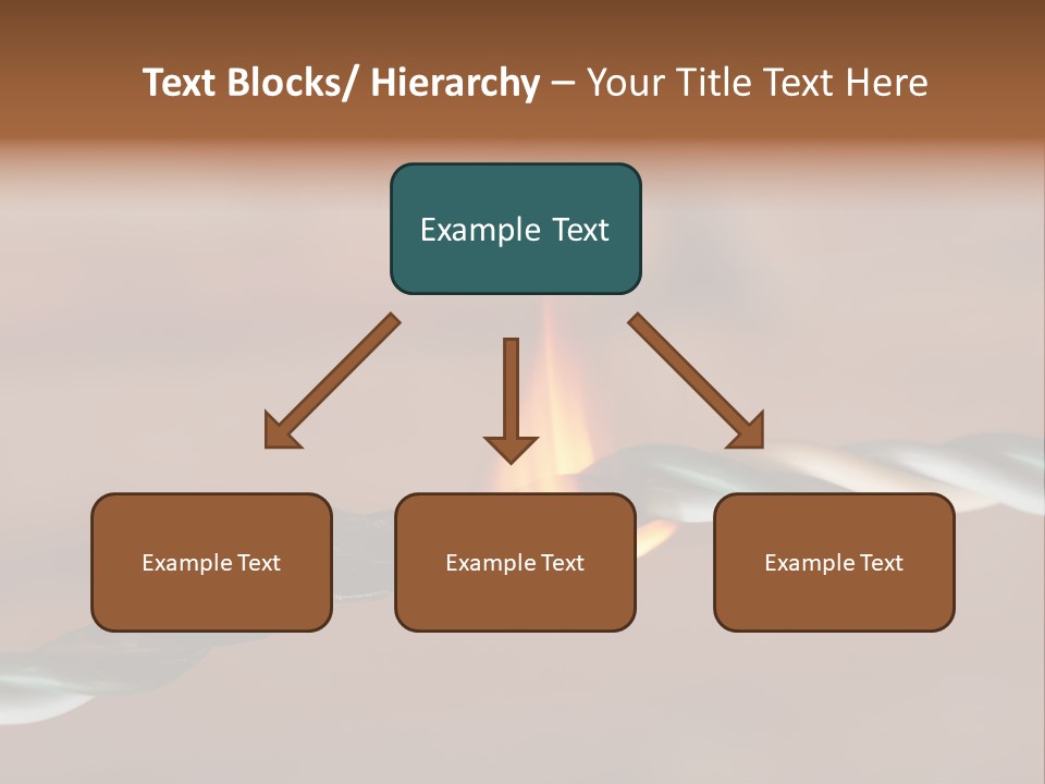 A Rope With A Fire On Top Of It PowerPoint Template