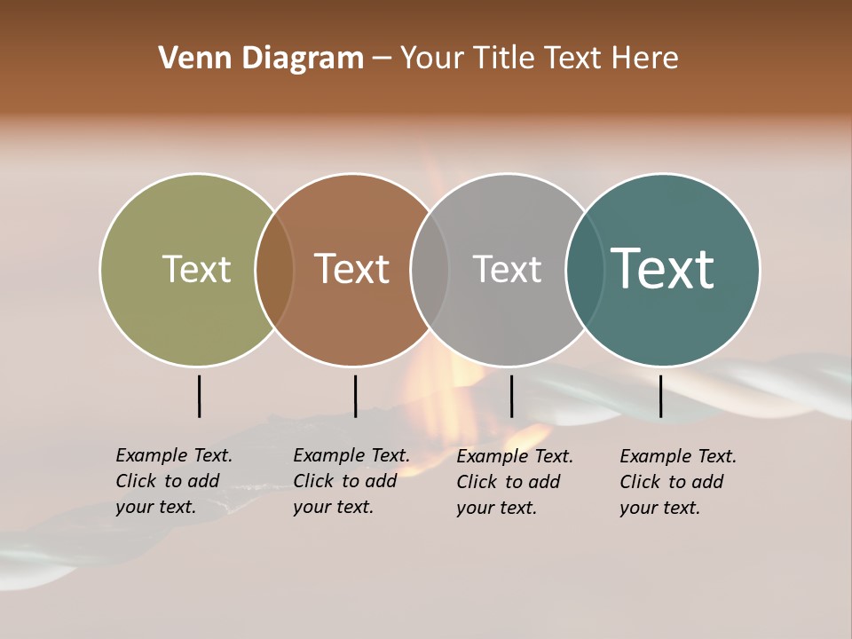 A Rope With A Fire On Top Of It PowerPoint Template