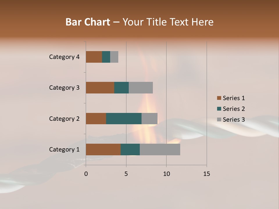 A Rope With A Fire On Top Of It PowerPoint Template