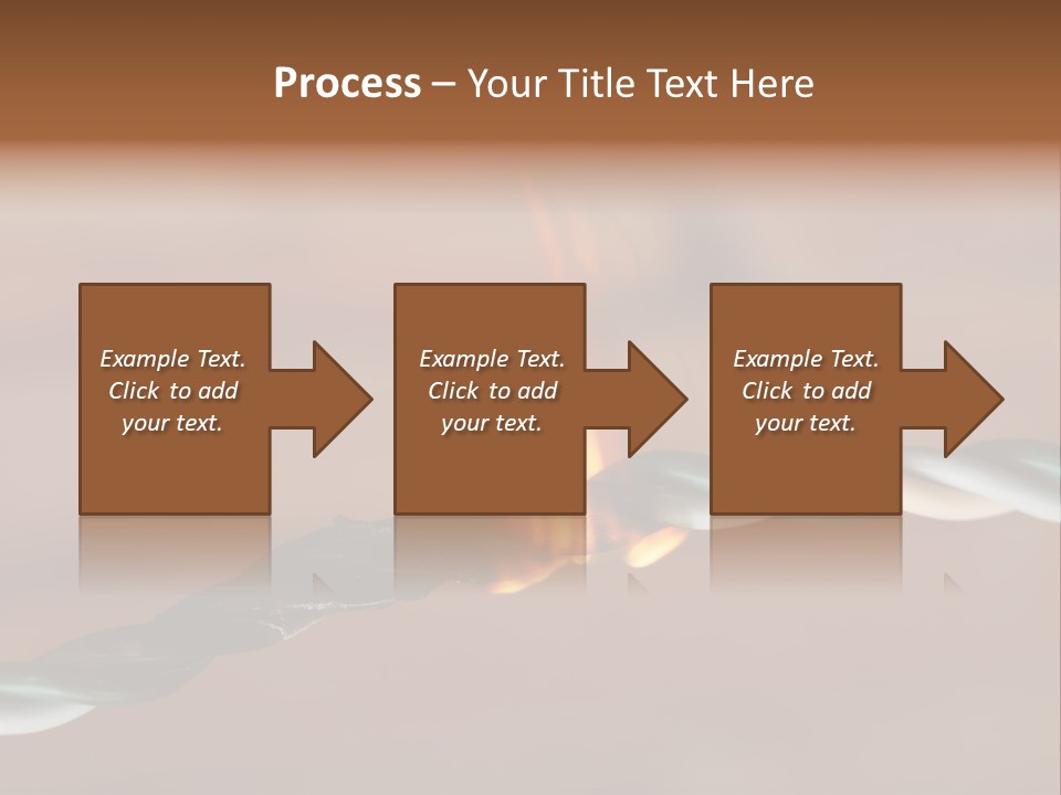 A Rope With A Fire On Top Of It PowerPoint Template