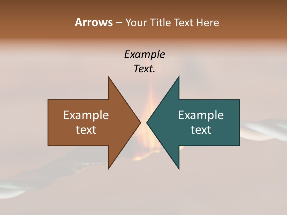 A Rope With A Fire On Top Of It PowerPoint Template
