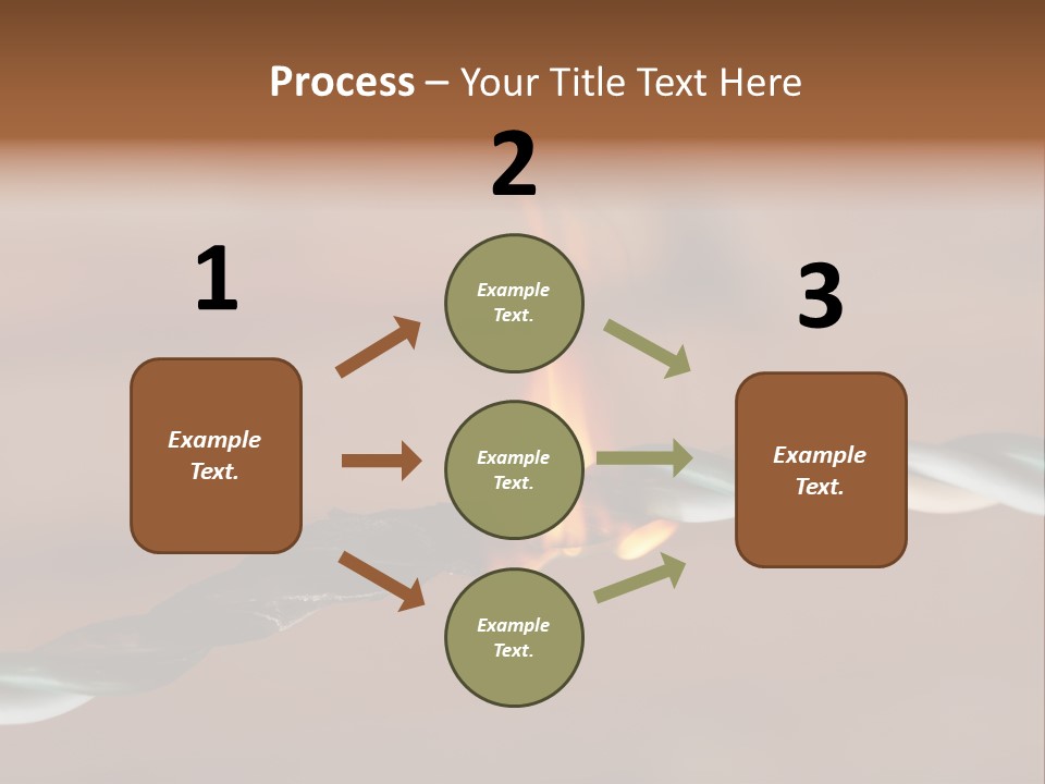 A Rope With A Fire On Top Of It PowerPoint Template