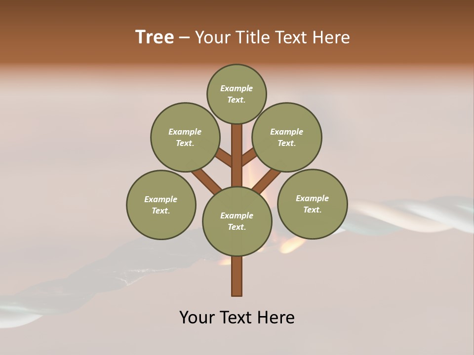 A Rope With A Fire On Top Of It PowerPoint Template