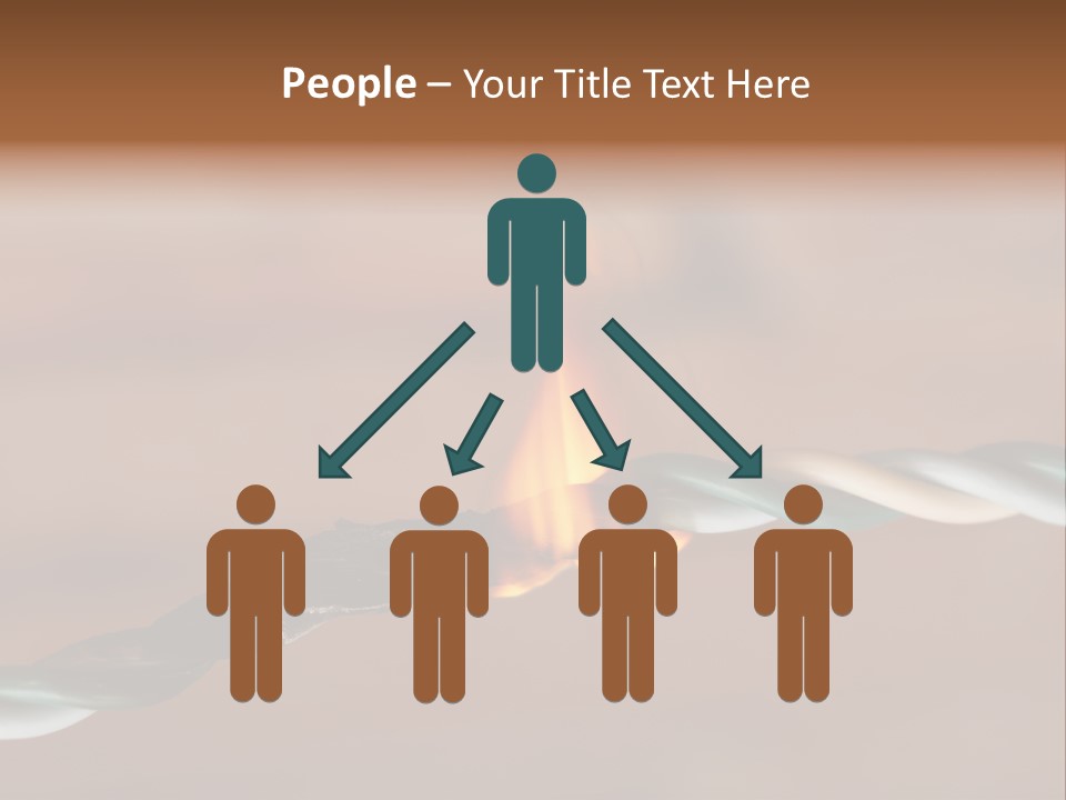 A Rope With A Fire On Top Of It PowerPoint Template