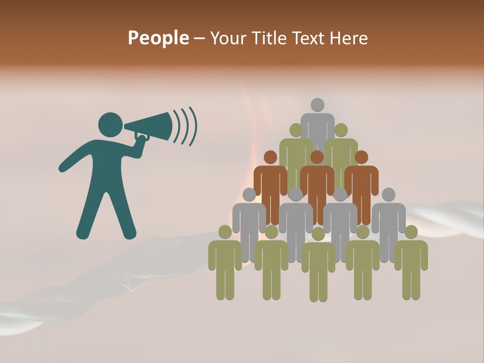 A Rope With A Fire On Top Of It PowerPoint Template