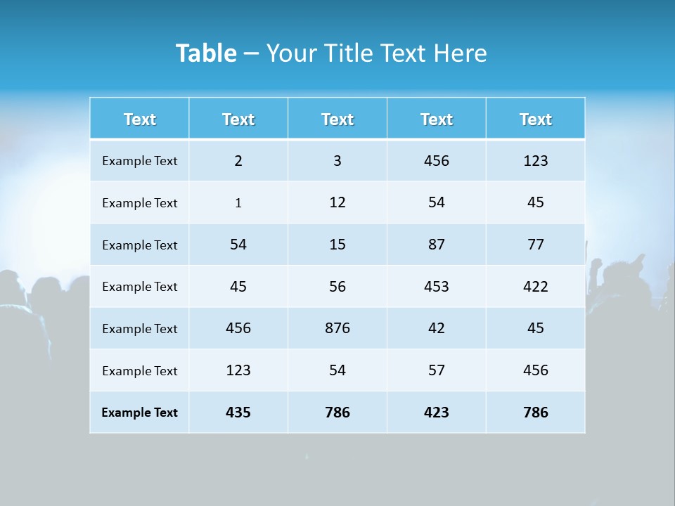 A Crowd Of People At A Concert With Their Hands In The Air PowerPoint Template